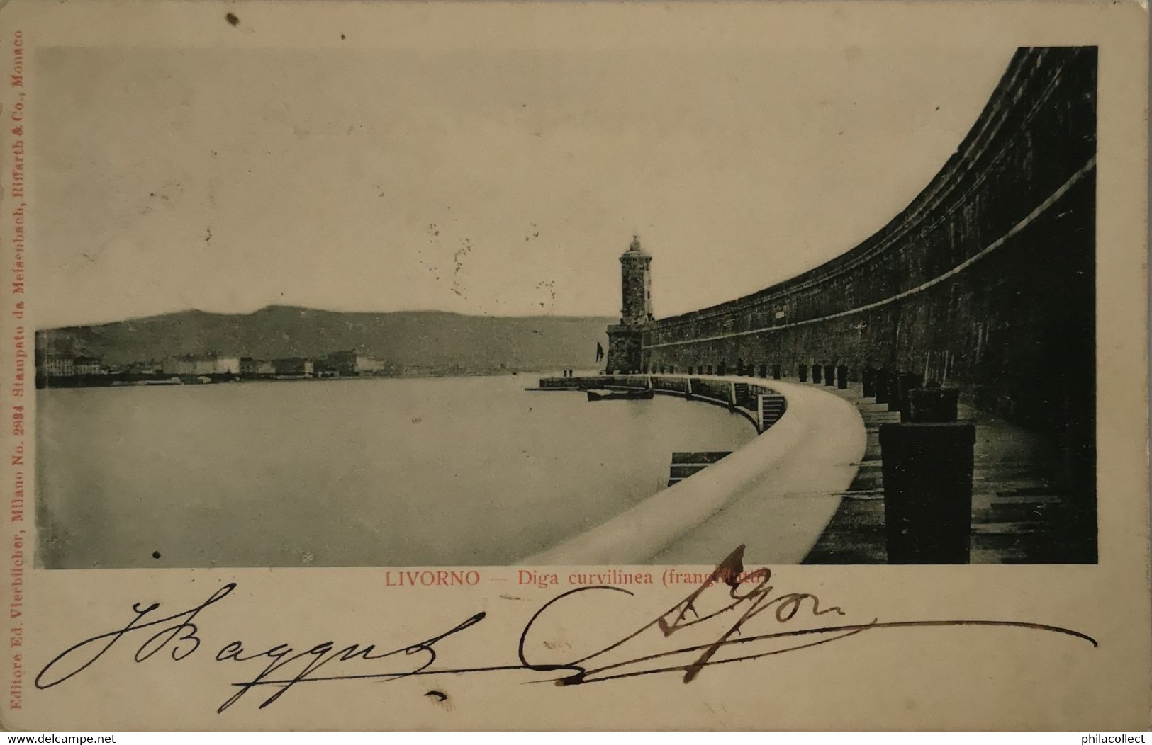 Livorno - Italy // Diga Curvilinea Used 1900 - Livorno