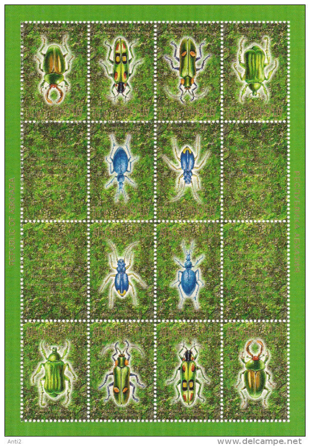 Georgia - 2000 Local Issue -  Insects Beetles - Sheet, MNH - Otros & Sin Clasificación