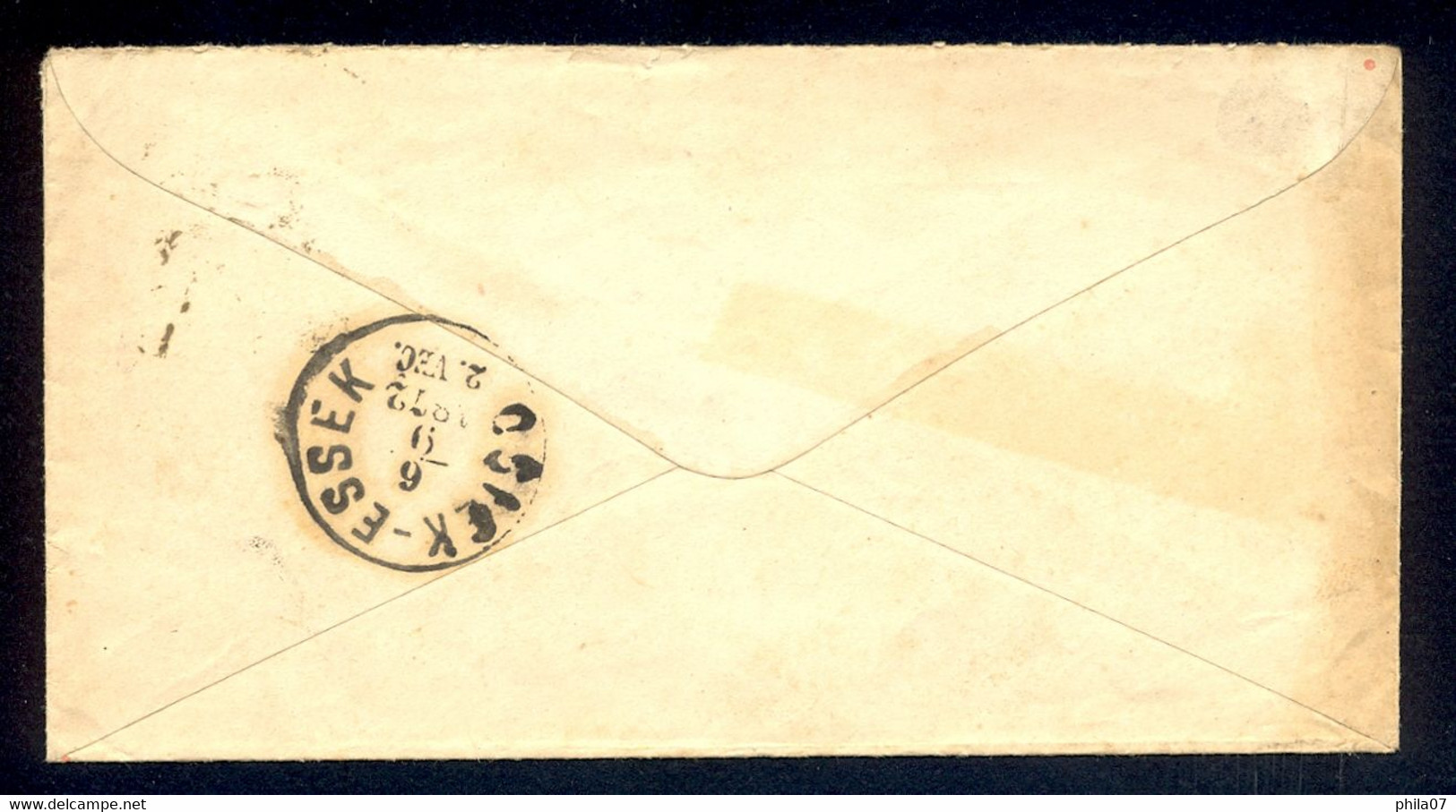 HUNGARY, CROATIA - Cover With Content Sent From LEGRAD To ESSEG 05.09. 1872. - Storia Postale