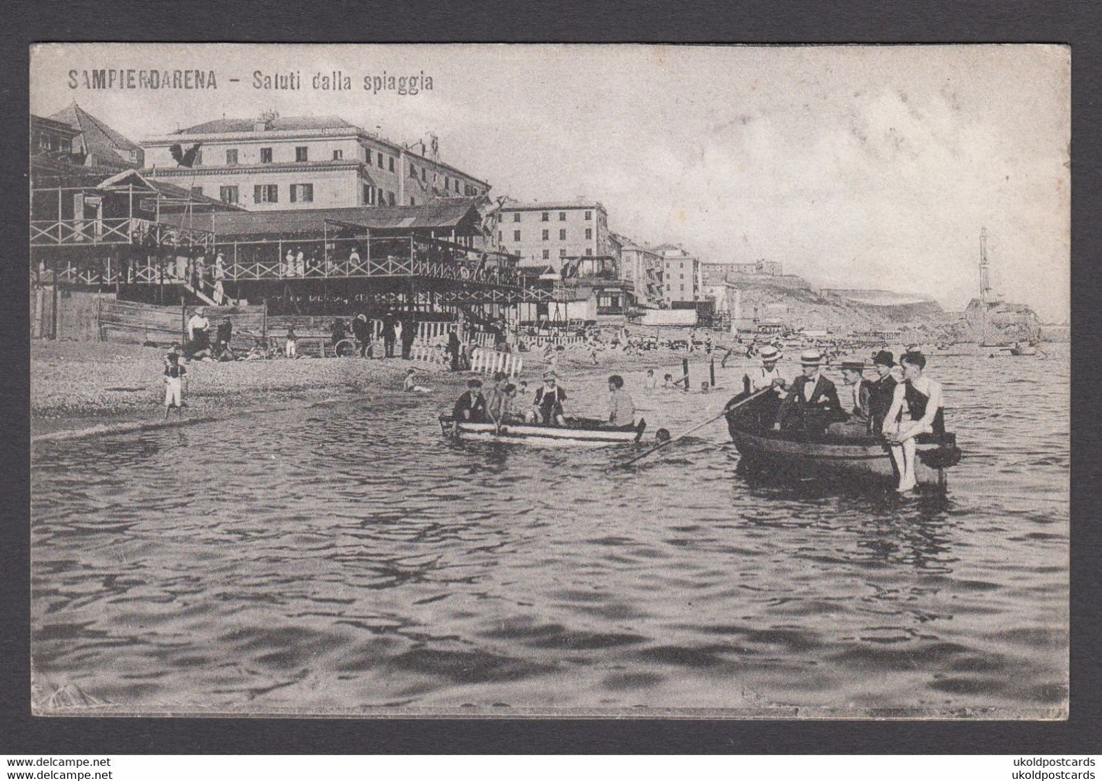 Italia  -  SAMPIERDARENA - Saluti Dalla Spiaggia - Gloire Aux Allies 11 Novembre 1917 - Genova (Genoa)