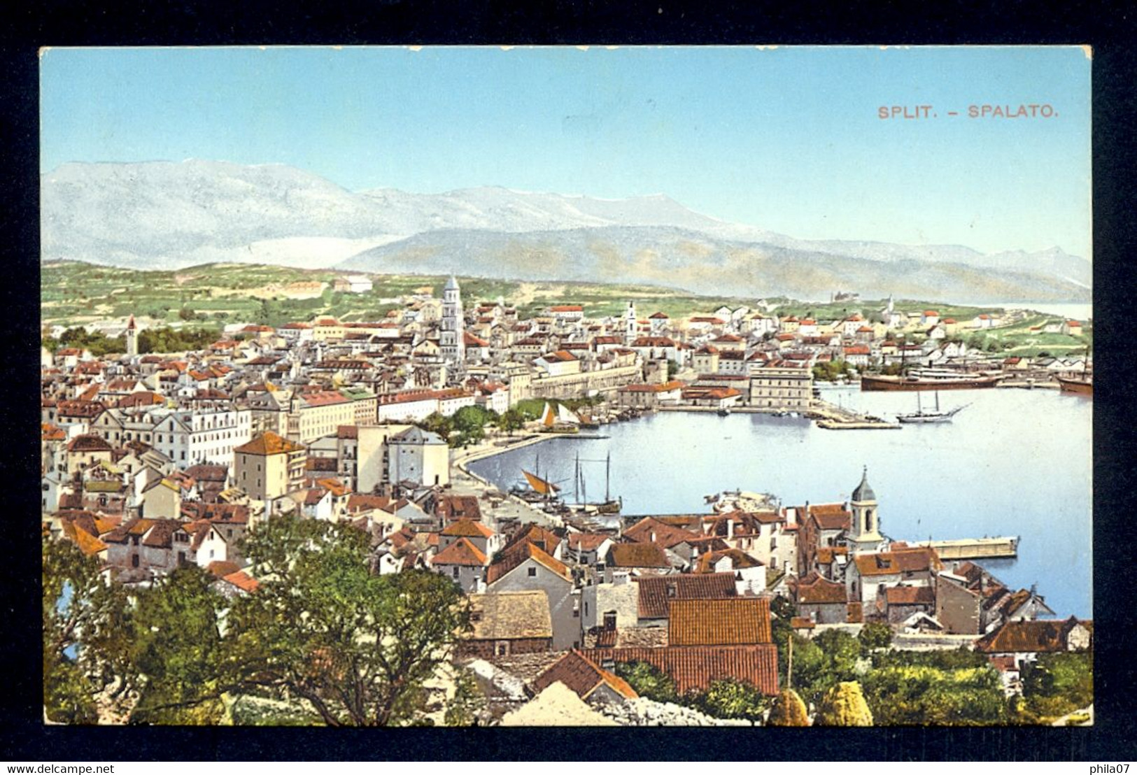 HUNGARY, CROATIA - Postcard Sent By Ship Line KOTOR-TRST (CATTARO-TRIESTE). - Autres & Non Classés