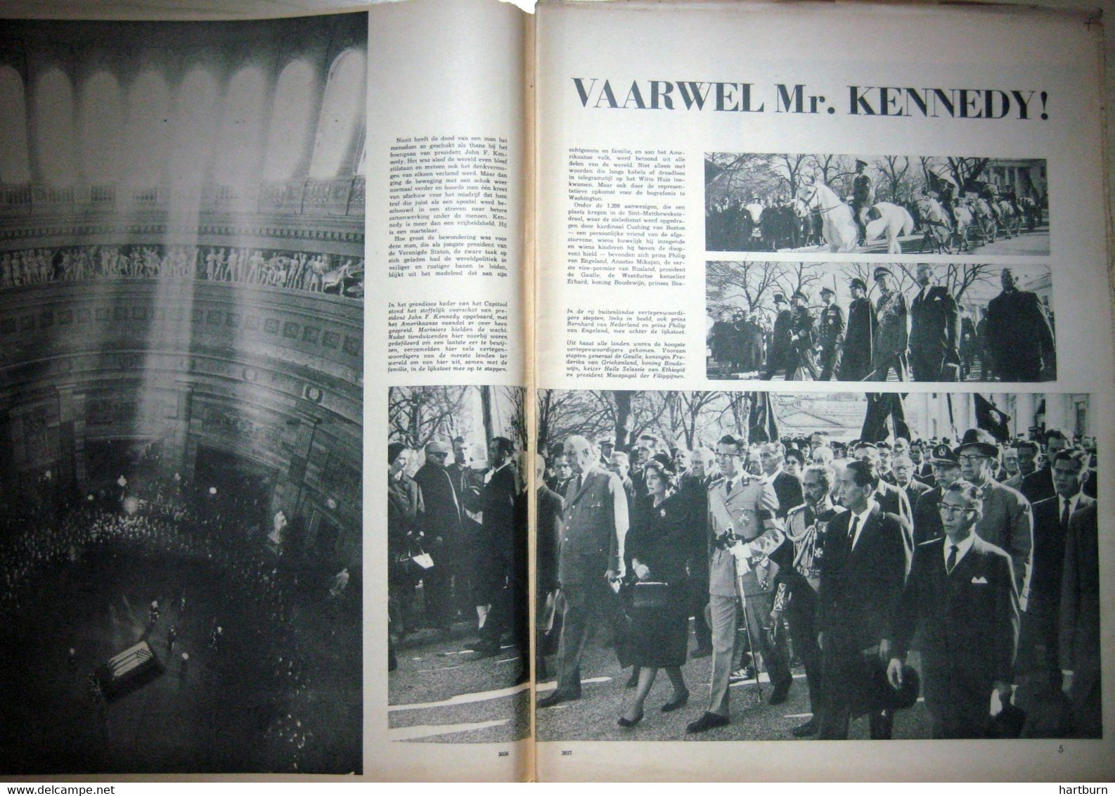 De Moord Op President John F. Kennedy (05.12.1963) Dallas, Texas /  Brookline (Massachusetts) John Fitzgerald - Autres & Non Classés