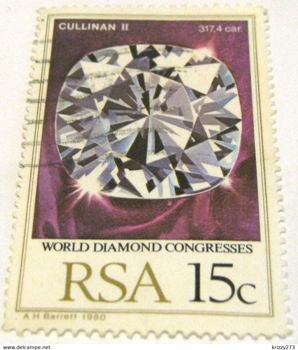 South Africa 1980 World Diamond Congresses, Johannesburg 15c - Used - Autres & Non Classés
