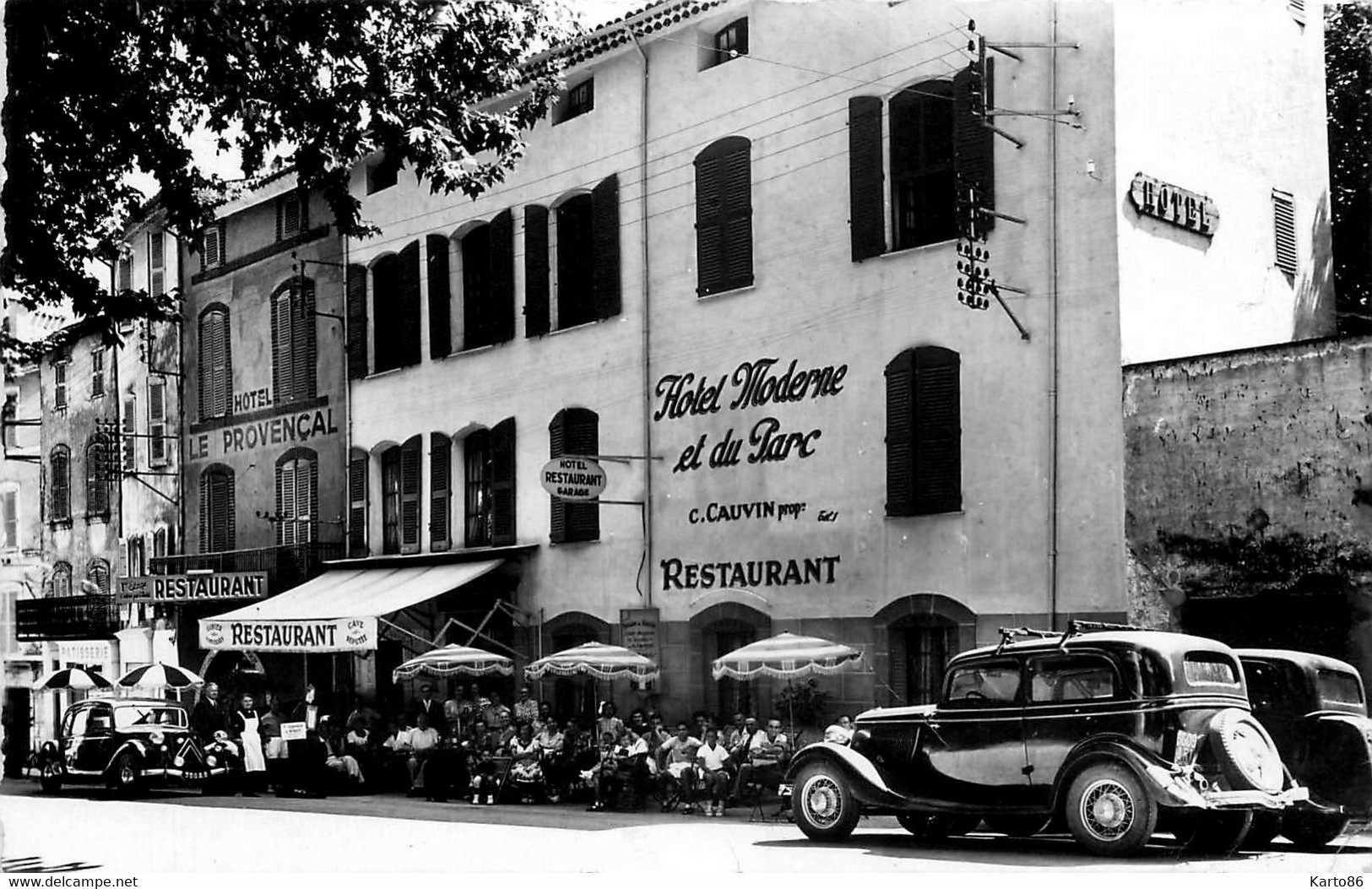 Lorgues * Hôtel Modern Et Du Parc * Tel.1 * Automobile Ancienne De Marque ? * Auto * Hôtel Le Provençal * Restaurant - Lorgues