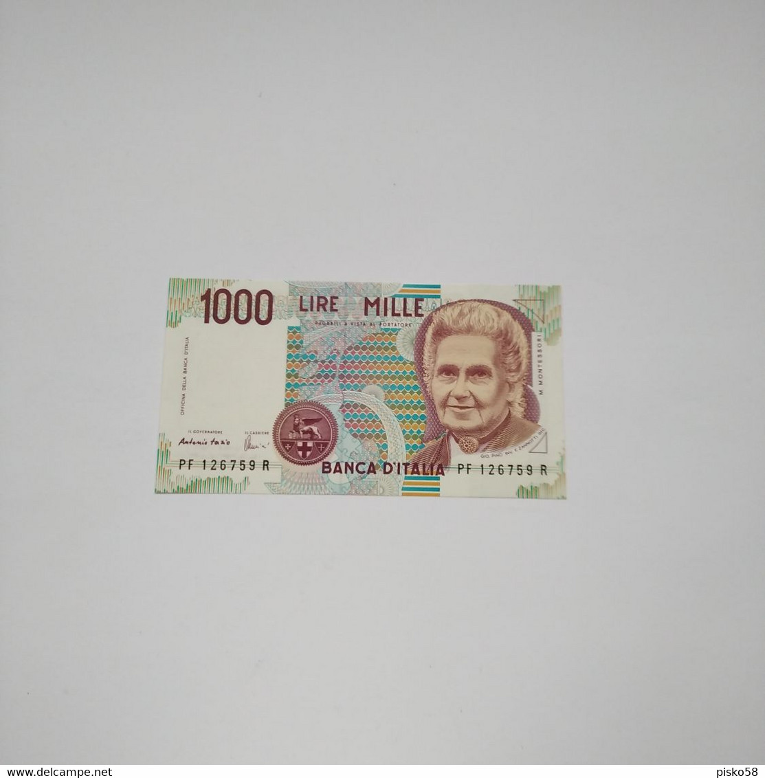 ITALIA - P 114c  26/11/1996 UNC - 1000 Lire