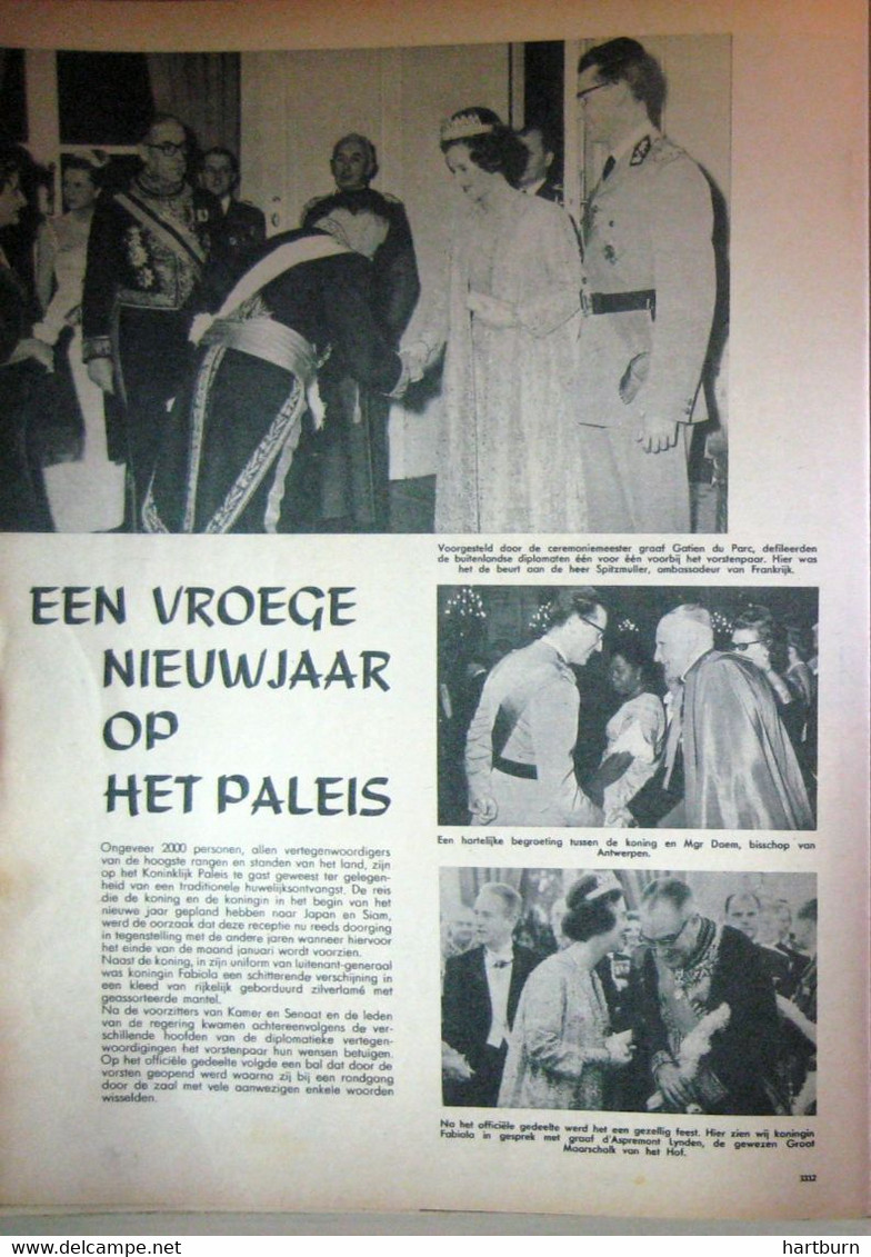 Koning Bouwdewijn En Koningin Fabiola (26.12.1963) Nieuwjaar Op Het Paleis - Other & Unclassified
