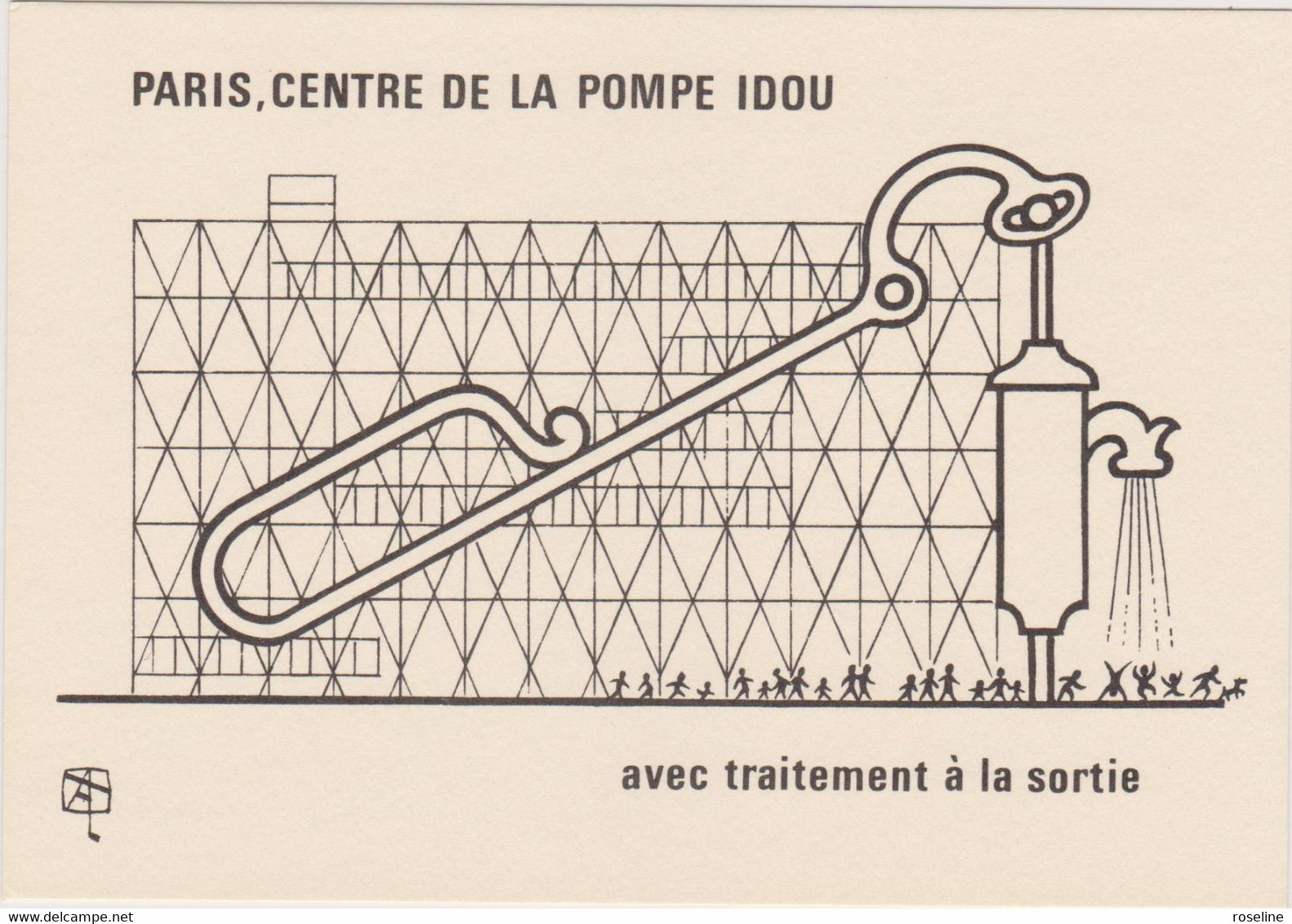 THINLOT Albert - Centre G Pompidou  Pompe à Eau - CPM 10,5x15 TBE 1981 Neuve Tirage 200 Ex - Thinlot, Albert