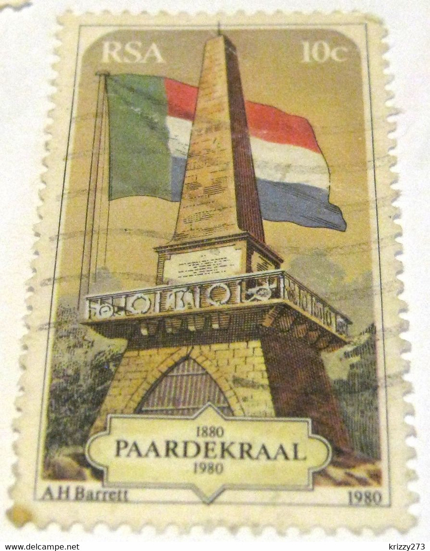 South Africa 1980 The 100th Anniversary Of The Paardekraal Monument 5c - Used - Autres & Non Classés