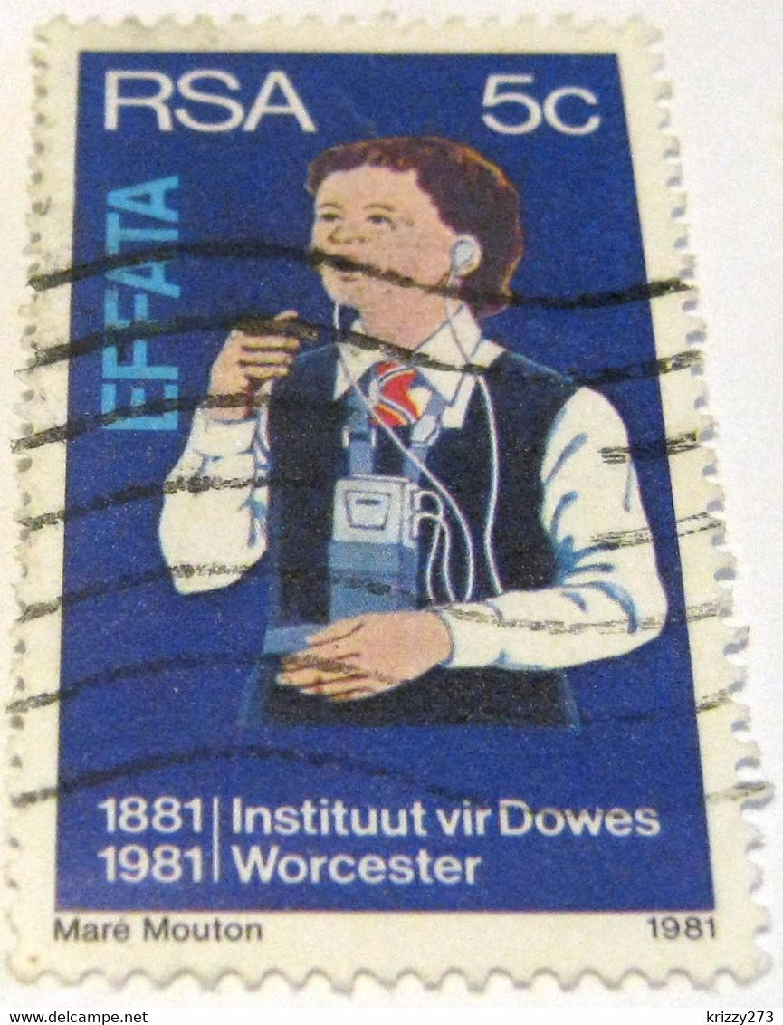 South Africa 1981 The 100th Anniversary Of The Institutes For Deaf And Blind, Worcester 5c - Used - Autres & Non Classés