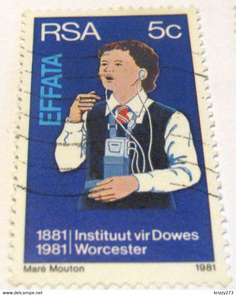 South Africa 1981 The 100th Anniversary Of The Institutes For Deaf And Blind, Worcester 5c - Used - Autres & Non Classés