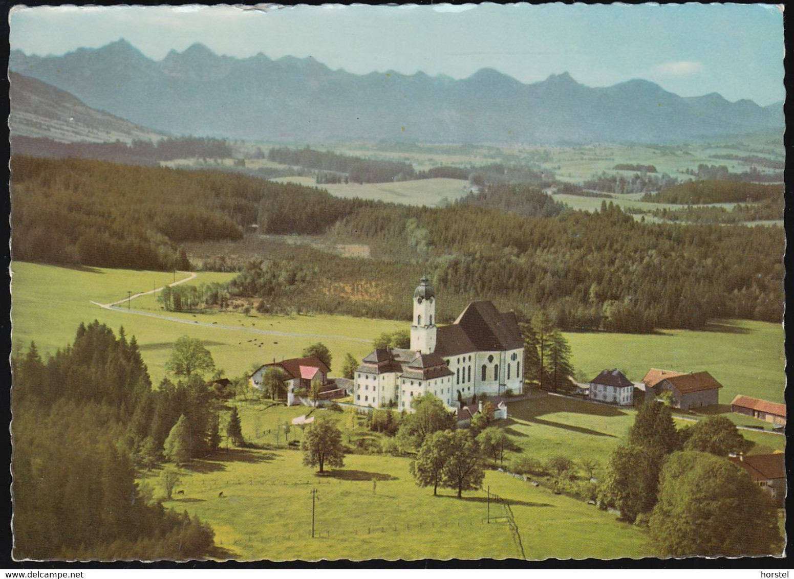 D-86989 Steingaden - Wieskirche - Church - Cekade Luftbild - Weilheim