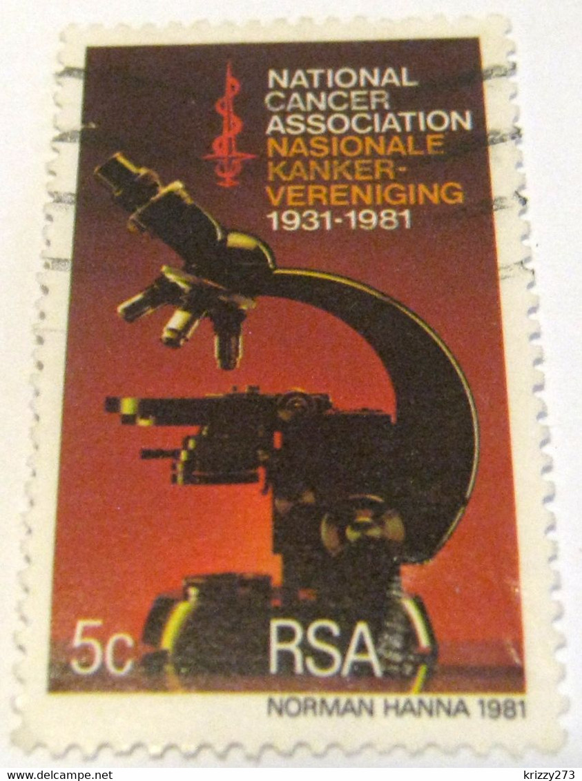 South Africa 1981 The 50th Anniversary Of National Cancer Association 5c - Used - Autres & Non Classés