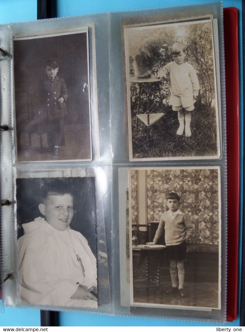 BOY - Garçon - JONGEN - JUNGE - CHICO - RAGAZZO / 1 LOT Van 80 Foto's ( Zie Scans ) Carte Photo ! - Album & Collezioni