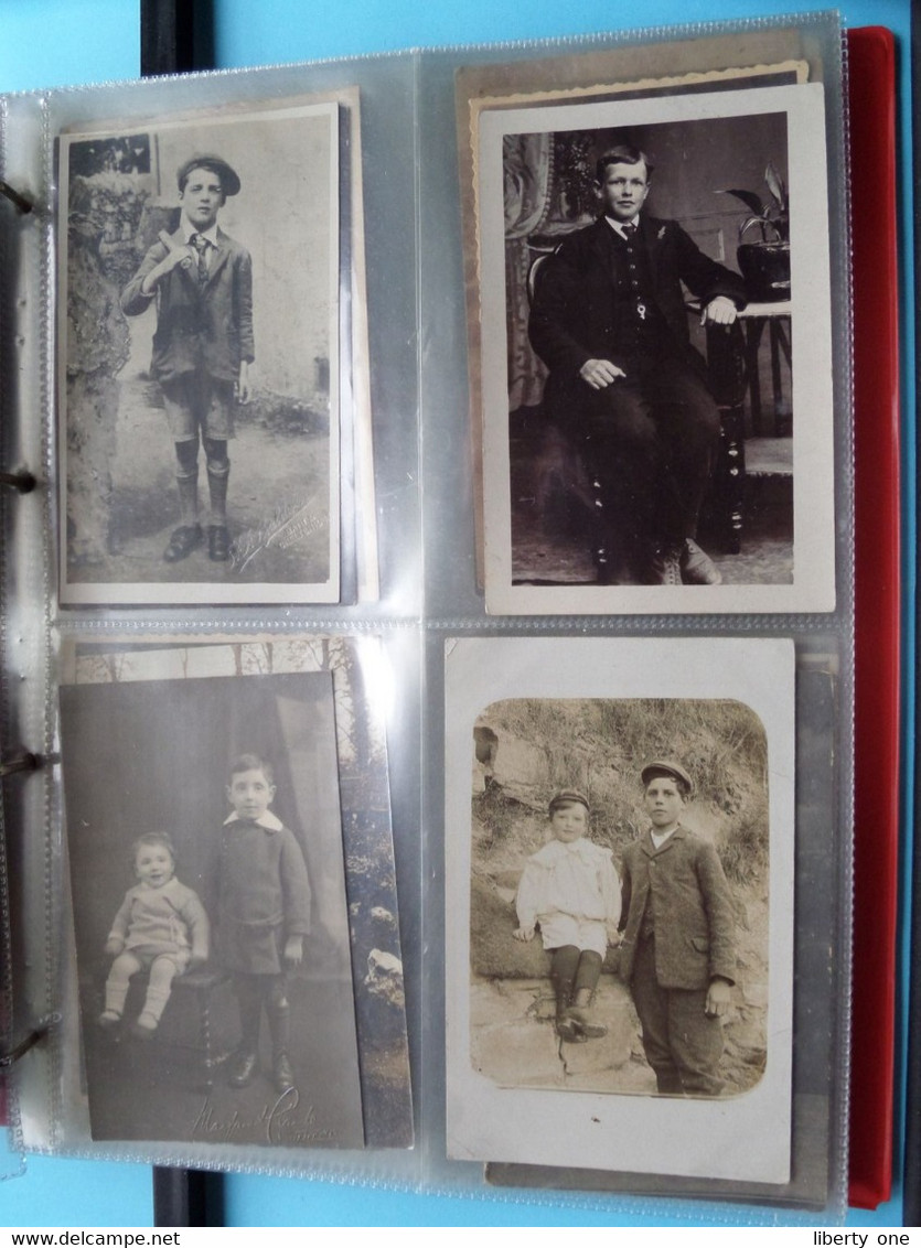 BOY - Garçon - JONGEN - JUNGE - CHICO - RAGAZZO / 1 LOT Van 80 Foto's ( Zie Scans ) Carte Photo ! - Albums & Collections