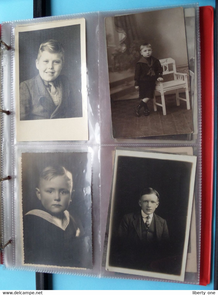 BOY - Garçon - JONGEN - JUNGE - CHICO - RAGAZZO / 1 LOT van 80 foto's ( zie scans ) Carte Photo !