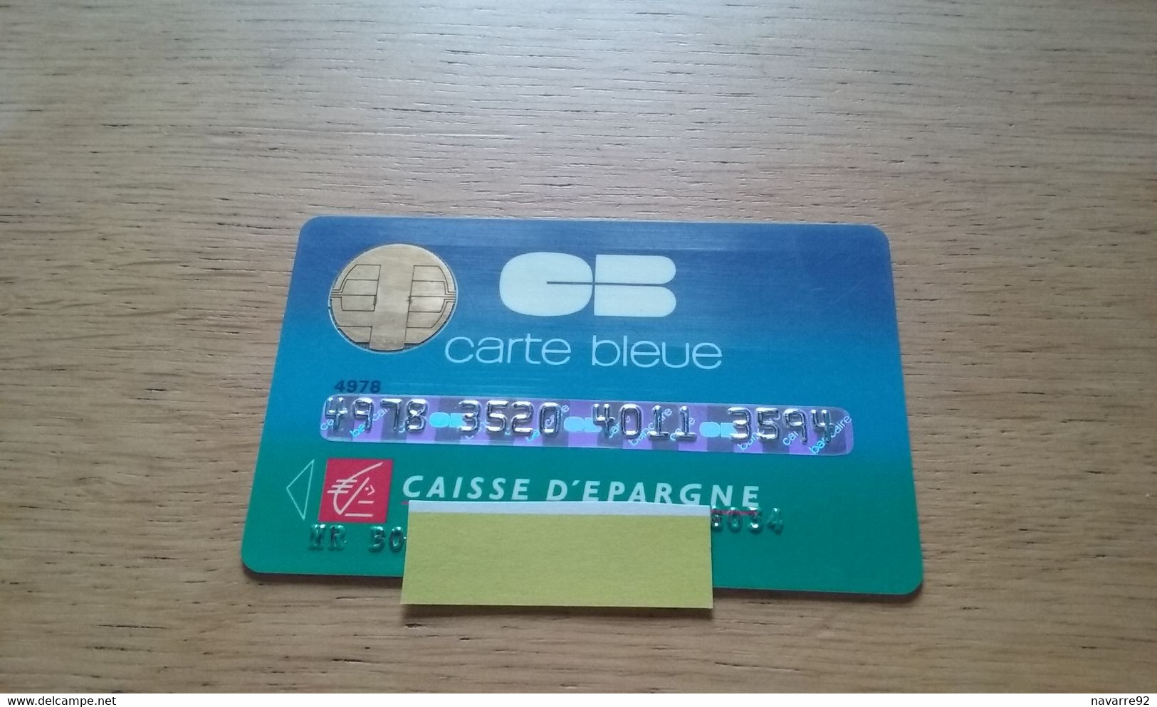 ANCIENNE CARTE A PUCE BANCAIRE CAISSE D'EPARGNE DEBUT ANNEES 90 !!! - Disposable Credit Card
