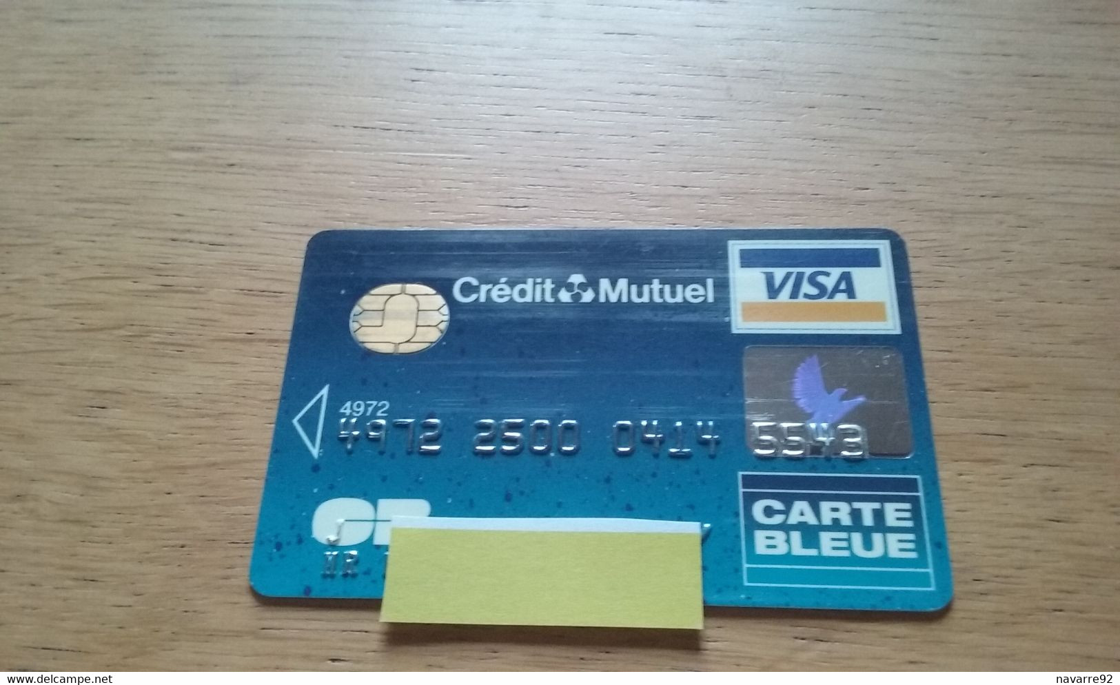 ANCIENNE CARTE A PUCE BANCAIRE CREDIT MUTUEL FIN ANNEES 90 !!! - Disposable Credit Card