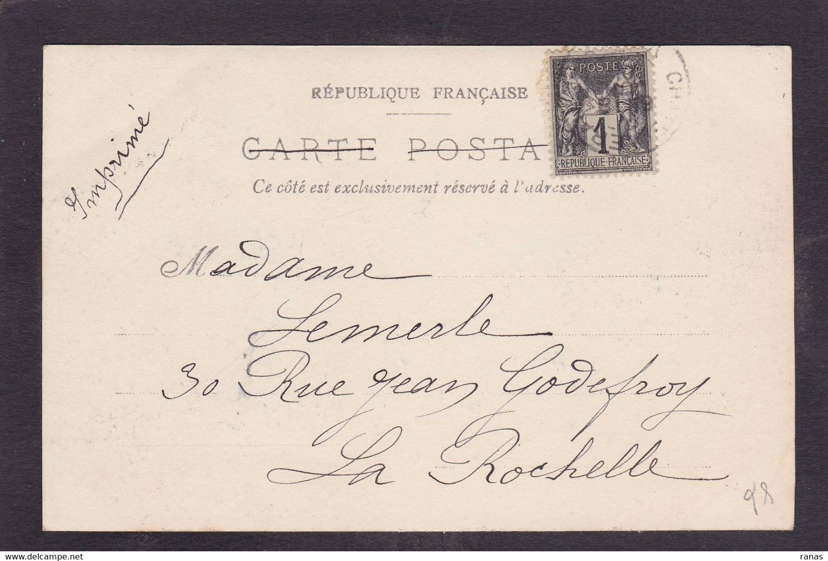 CPA [86] Vienne La Sablière Carte Photo Circulé Ane - Otros & Sin Clasificación