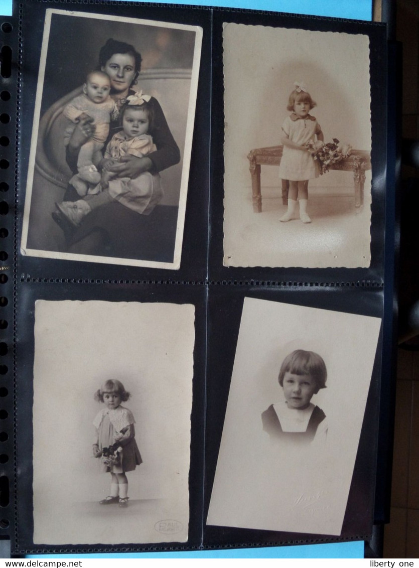 CHILDREN - des ENFANTS - KINDEREN - NINOS - BAMBINI / 1 LOT van 176 foto's ( zie scans ) Carte Photo !