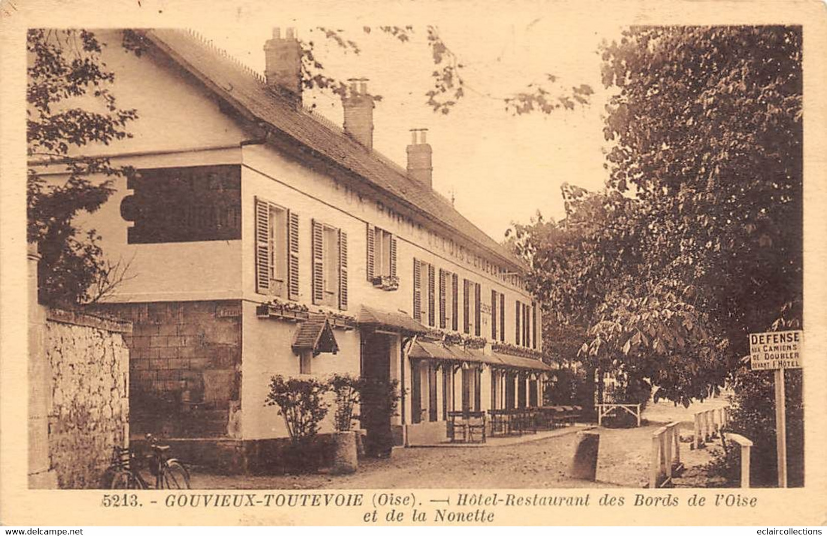 Gouvieux          60         Hôtel Restaurant Des Bords De L'Oise Et De La Nonette       (voir Scan) - Gouvieux