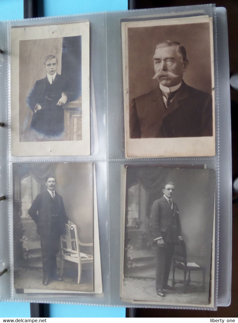 MAN - HOMME - MÄNNER - HOMBRE - UOMO / 1 LOT van 124 foto's ( zie scans ) Carte Photo !