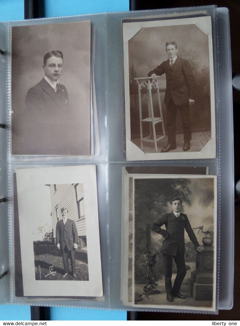 MAN - HOMME - MÄNNER - HOMBRE - UOMO / 1 LOT van 124 foto's ( zie scans ) Carte Photo !