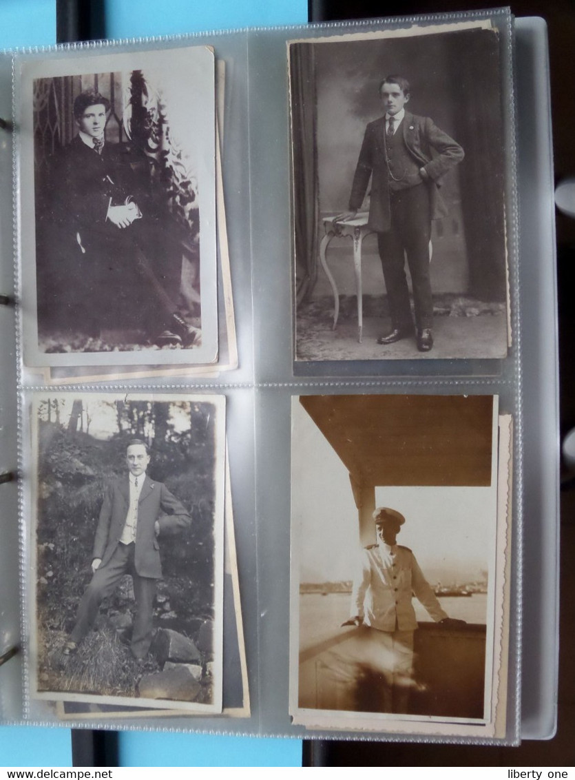 MAN - HOMME - MÄNNER - HOMBRE - UOMO / 1 LOT van 124 foto's ( zie scans ) Carte Photo !