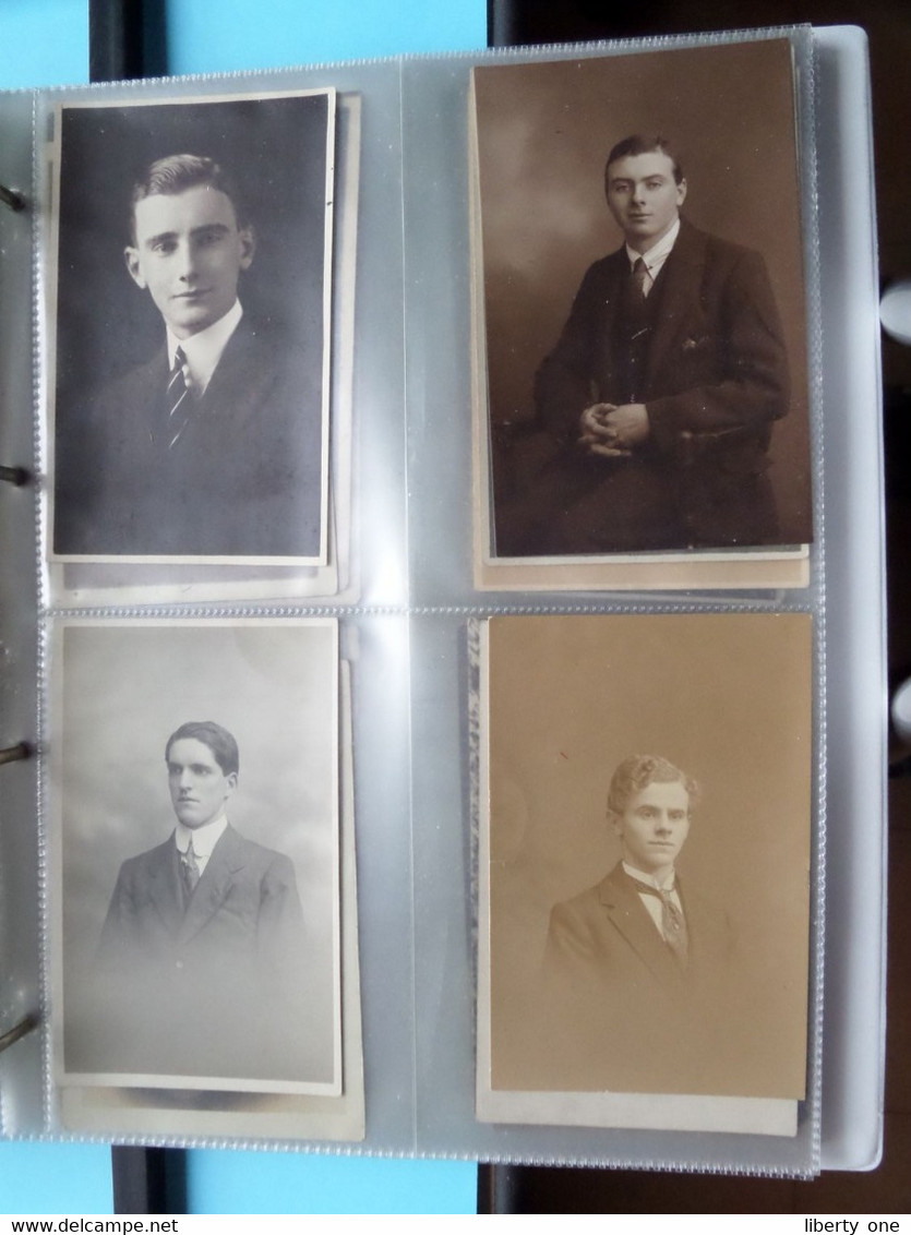 MAN - HOMME - MÄNNER - HOMBRE - UOMO / 1 LOT van 124 foto's ( zie scans ) Carte Photo !