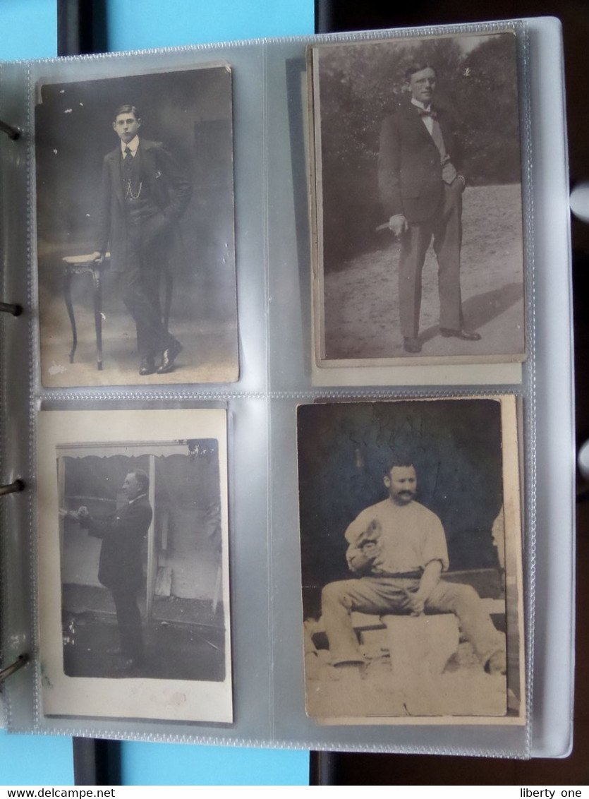 MAN - HOMME - MÄNNER - HOMBRE - UOMO / 1 LOT van 124 foto's ( zie scans ) Carte Photo !