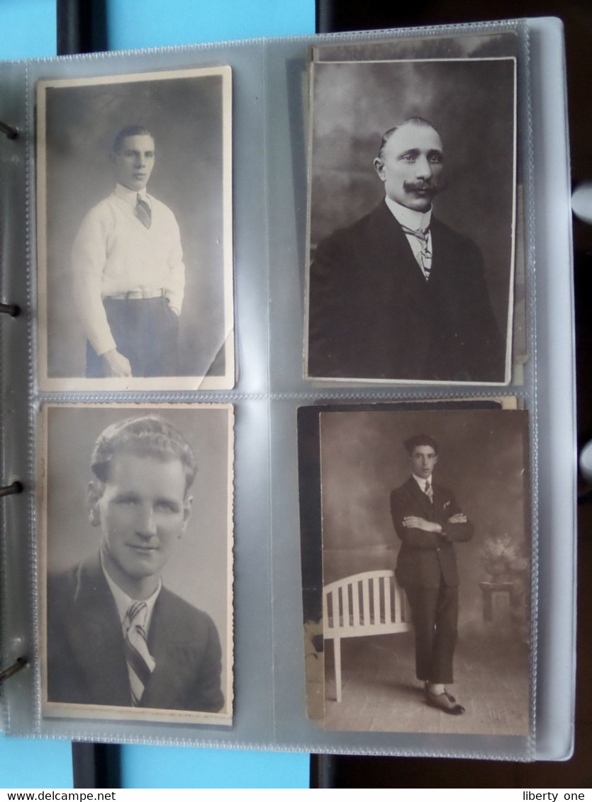 MAN - HOMME - MÄNNER - HOMBRE - UOMO / 1 LOT van 124 foto's ( zie scans ) Carte Photo !