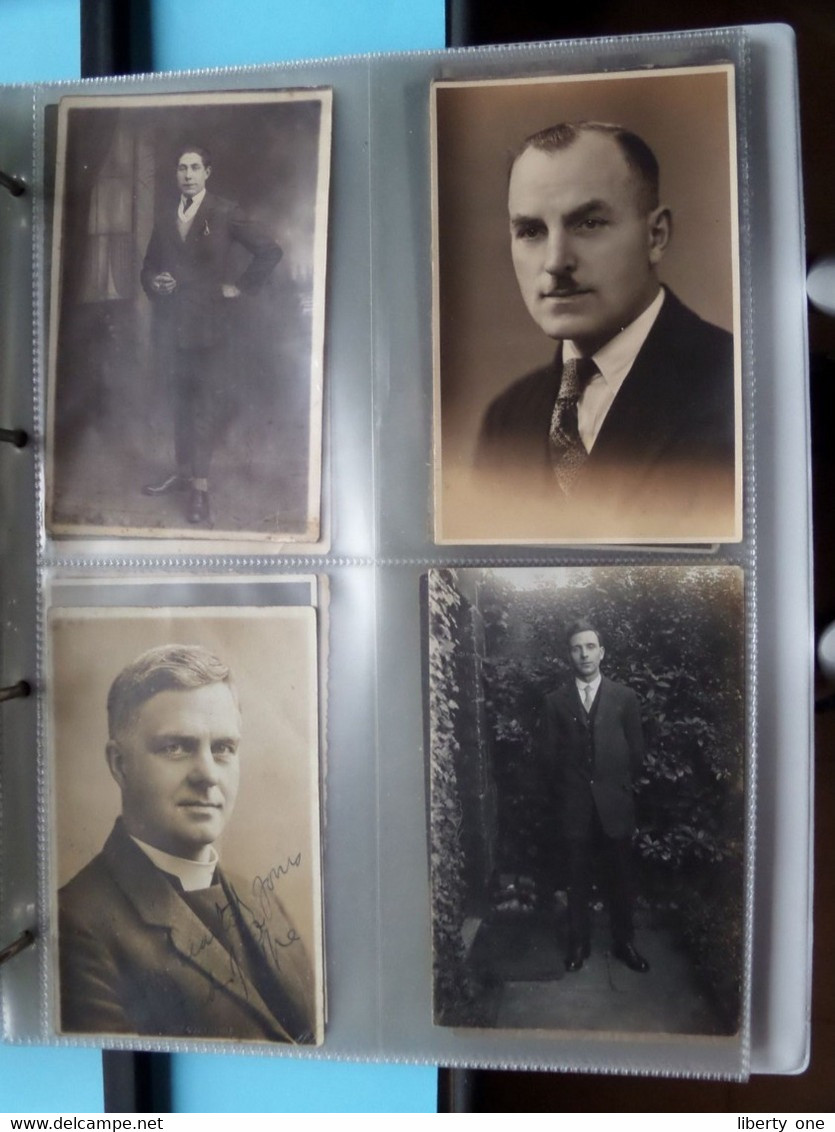 MAN - HOMME - MÄNNER - HOMBRE - UOMO / 1 LOT van 124 foto's ( zie scans ) Carte Photo !