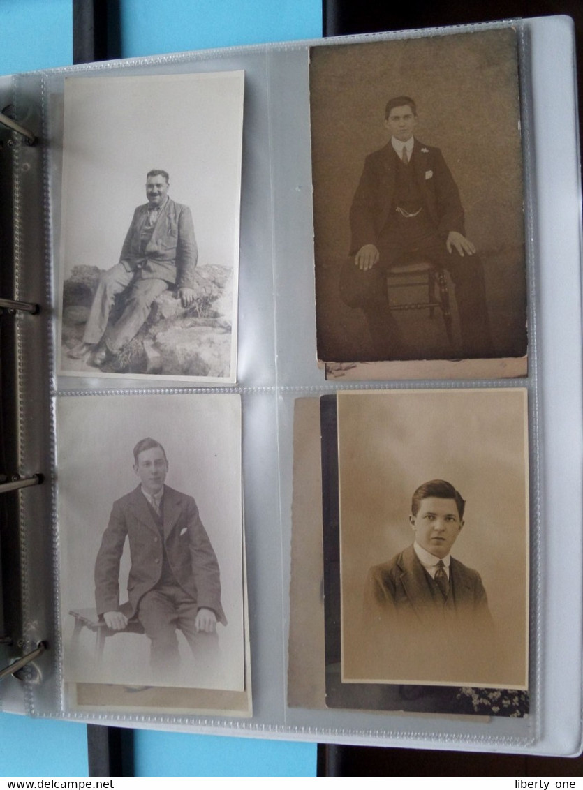 MAN - HOMME - MÄNNER - HOMBRE - UOMO / 1 LOT van 124 foto's ( zie scans ) Carte Photo !