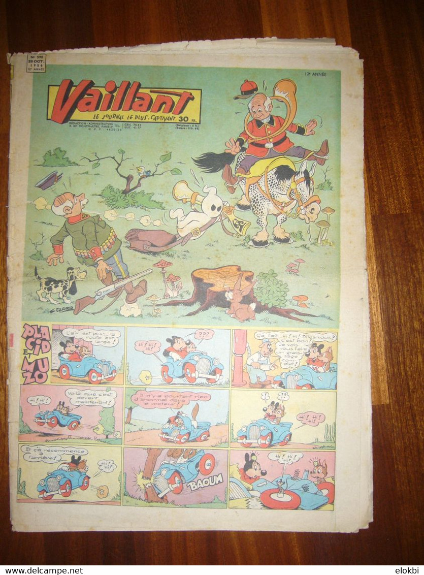 Vaillant N°598 Du 14 Octobre 1956 - Vaillant