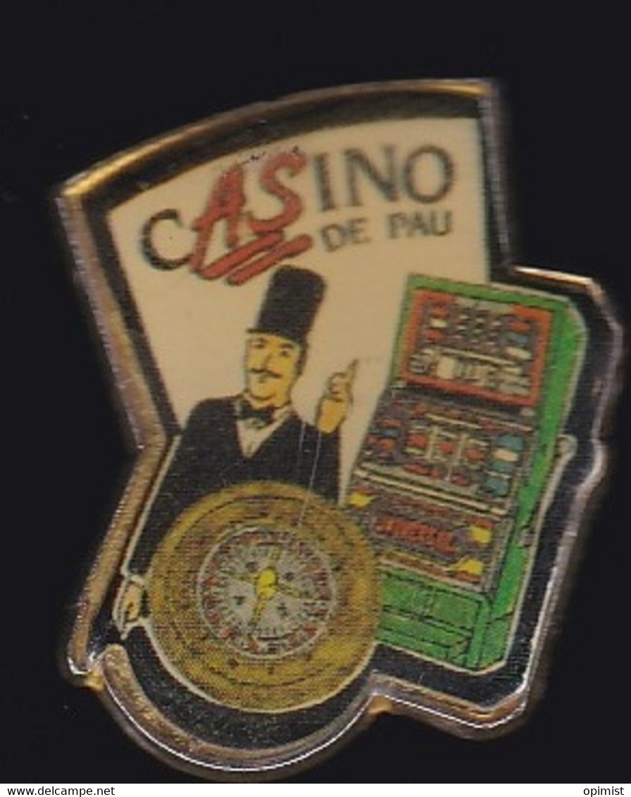 68345- Pin's.Casino De Pau Groupe Tranchant.jeux. - Jeux