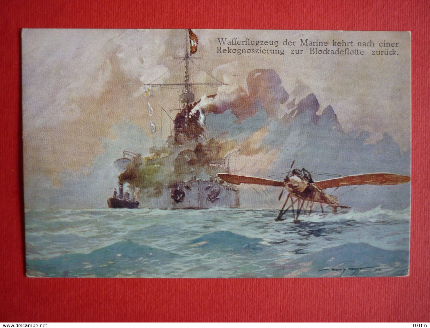 War 1914 - 18 Oesterreichische Hydroplan - Wafferflugzeug Der Marine - Guerra 1914-18