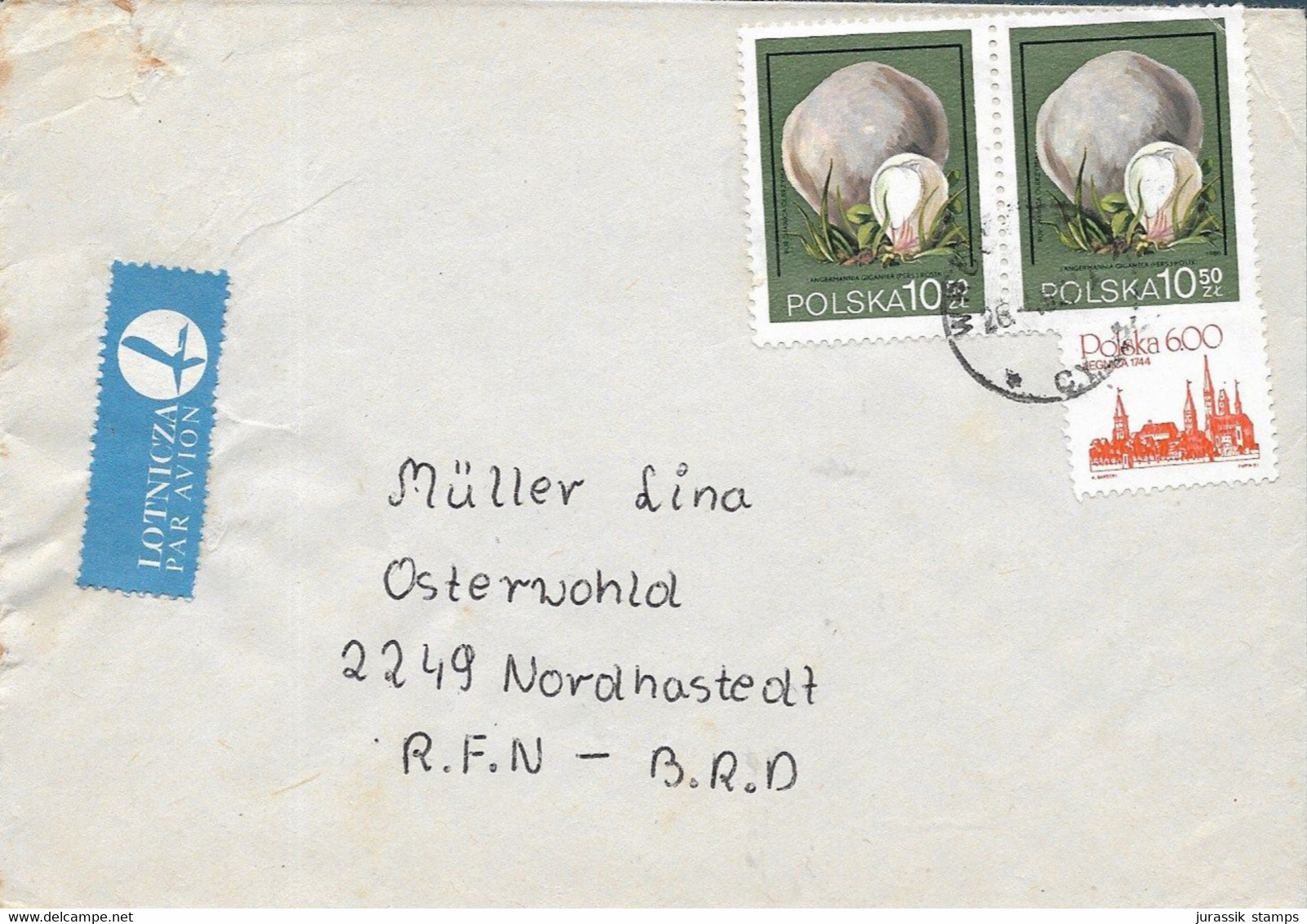 POLAND - NICE  Multi Stamp  COVER TO DDR GERMANY -  1079 - Altri & Non Classificati