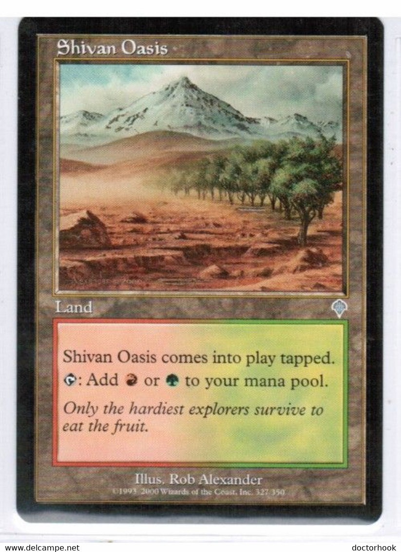 MAGIC The GATHERING  "SHIVAN OASIS"---INVASION (MTG-1-2) - Terrains