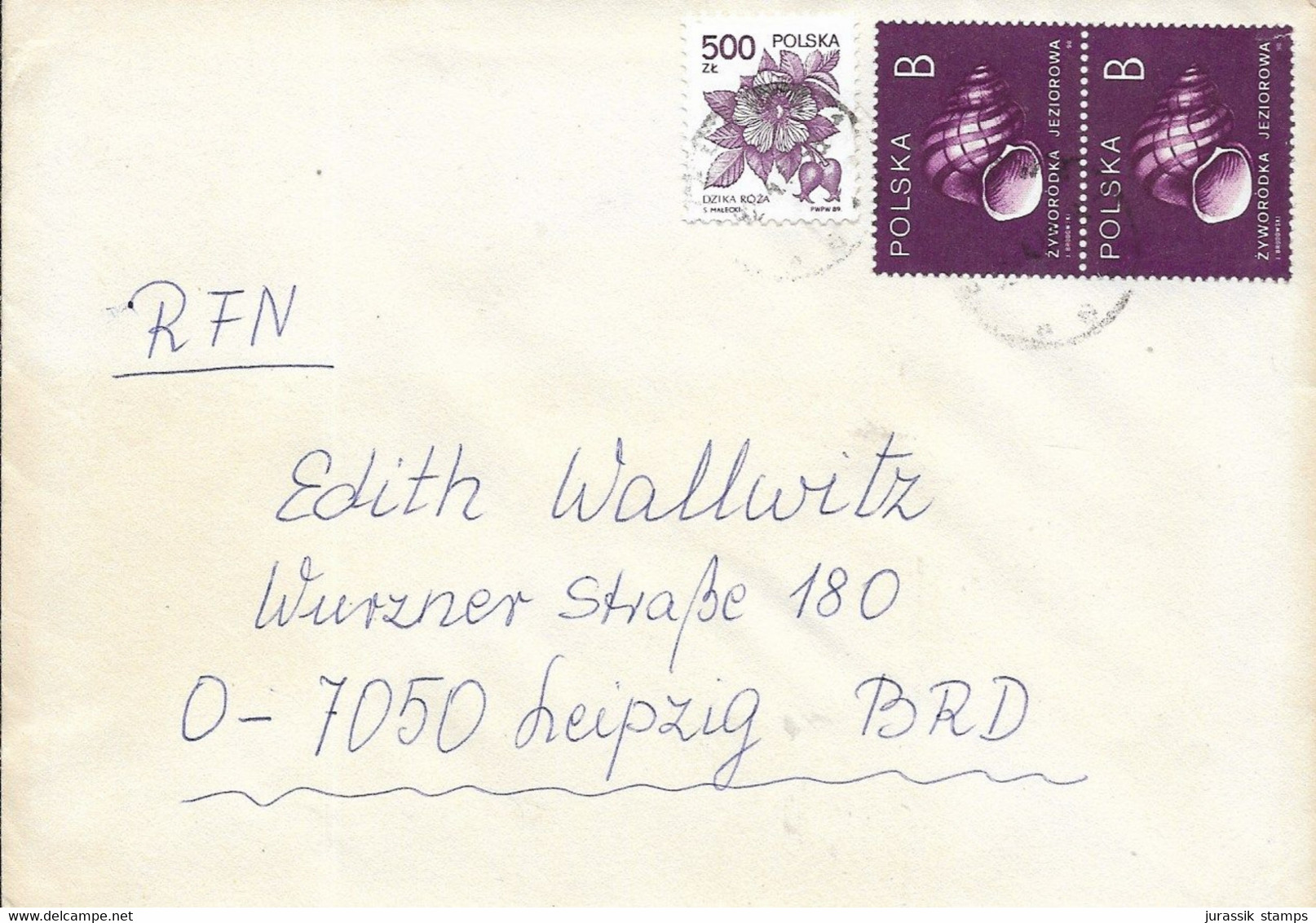 POLAND - NICE  Multi Stamp  COVER TO DDR GERMANY -  1080 - Otros & Sin Clasificación