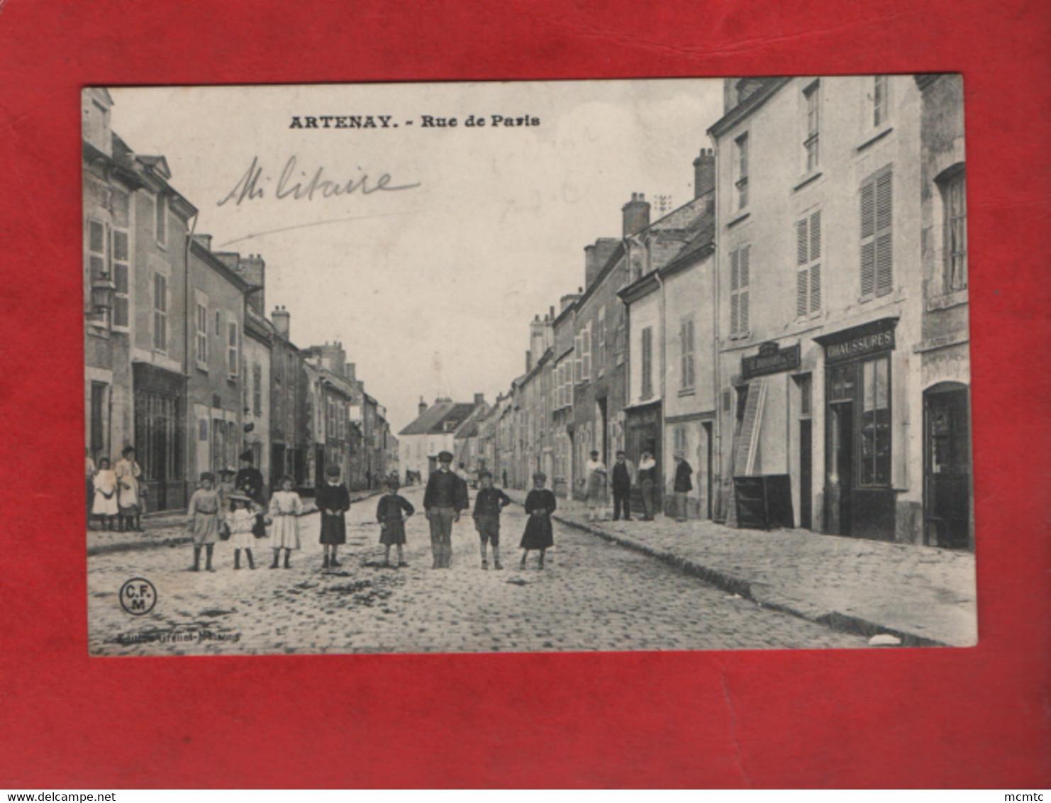 CPA - Artenay  -  Rue De Paris - Artenay