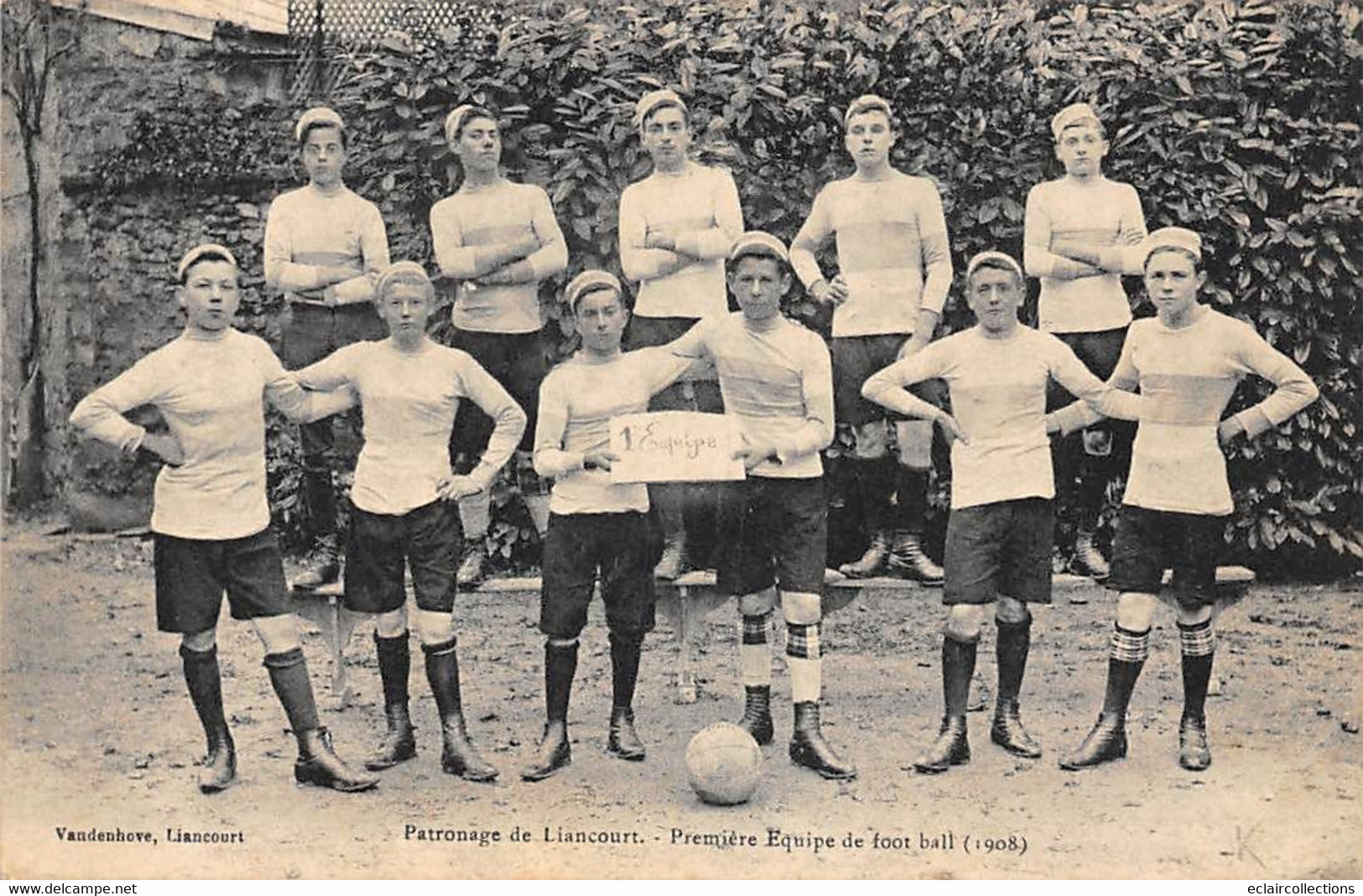 Liancourt         60       Patronage  Equipe De Football 1908      (voir Scan) - Liancourt