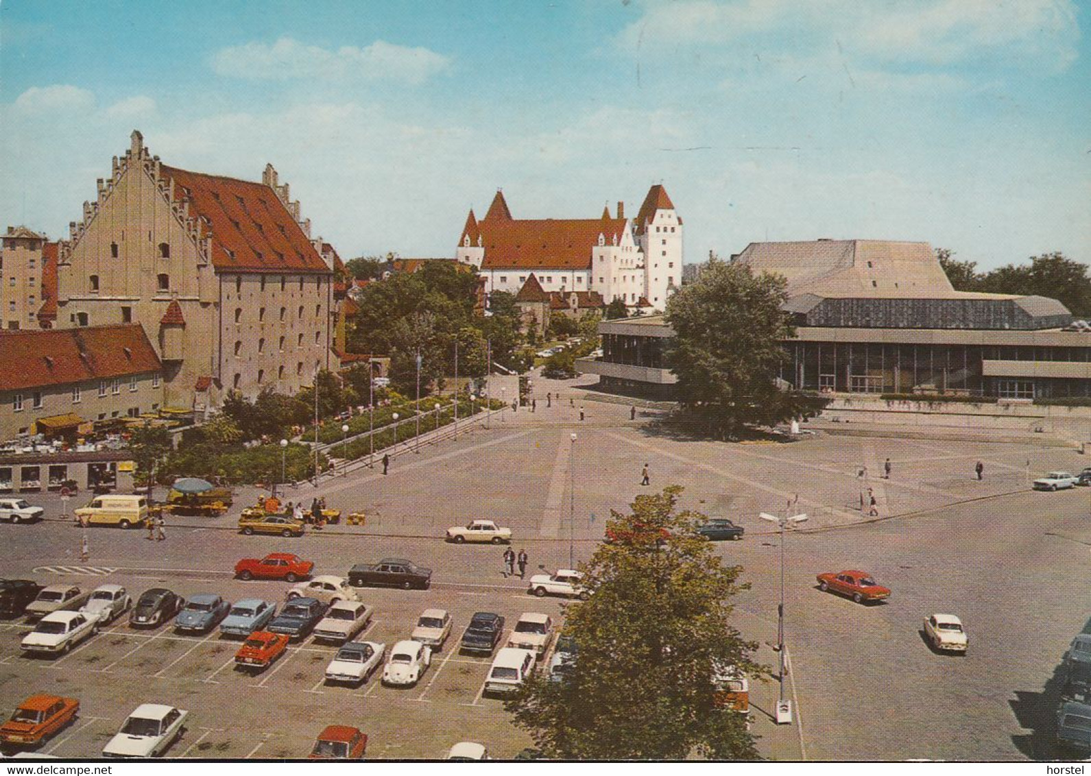 D-85049 Ingolstadt - Stadttheater - Parkplatz - Cars - Ford Capri I - VW Käfer - VW 1500 - VW K70 ? - Ingolstadt