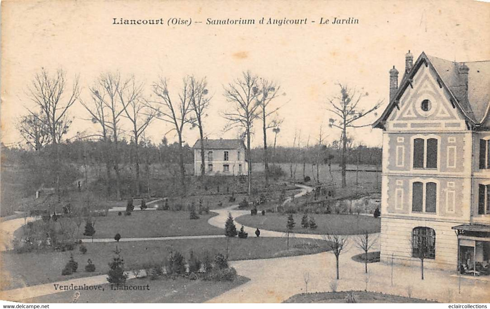 Liancourt         60        Sanatorium  D'Angicourt. Le Jardin      (voir Scan) - Liancourt