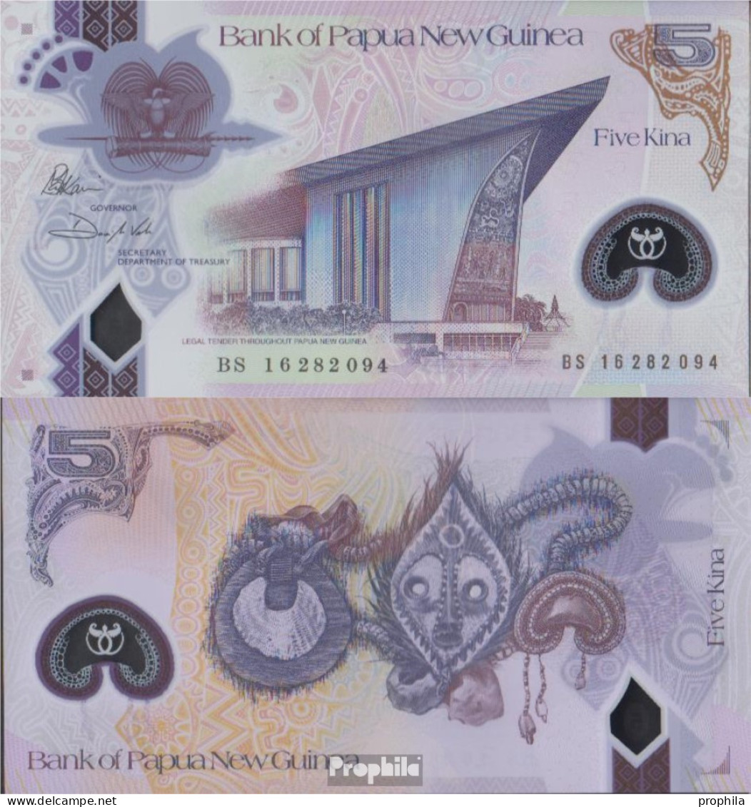 Papua-Neuguinea Pick-Nr: 51 Bankfrisch 2016 5 Kina - Papua New Guinea