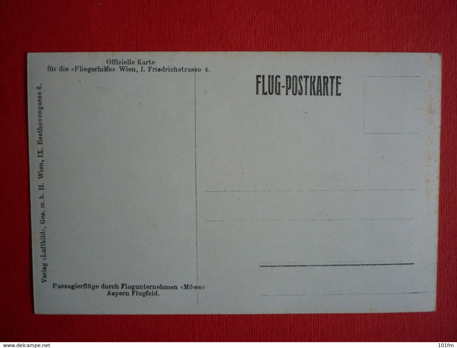 OESTERREICHISCHE FLUGZEUG , FLUG POSTKARTE - 1919-1938