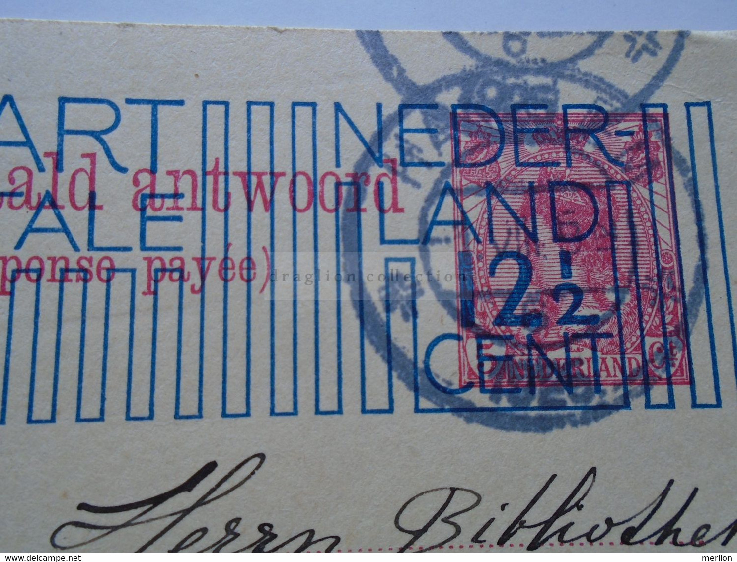 D175802 Briefkaart Opdruk Twaalf En Een Halve Cent 1925 Bibliotheek HAARLEM   K. H. Rechinger, Naturhistorisches M. Wien - Other & Unclassified