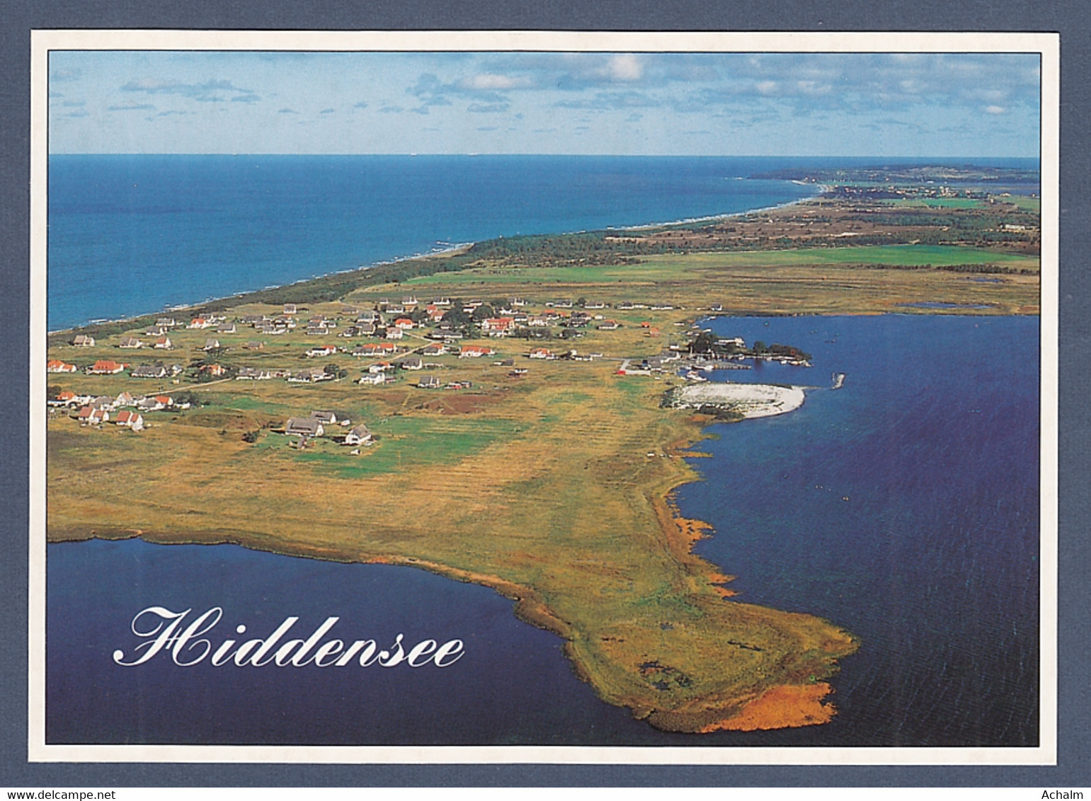 Ostseeinsel Hiddensee - Im Vordergrund Neuendorf - Luftaufnahme - Hiddensee