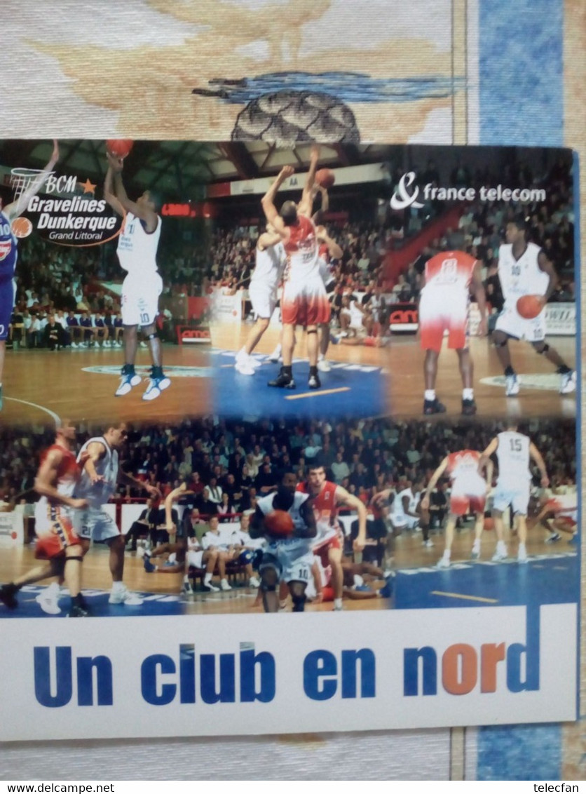 FRANCE ENCART 2 TICKET PRIVES FRANCE TELECOM  BASKET GRAVELINES DUNKERQUE NEUFS - FT