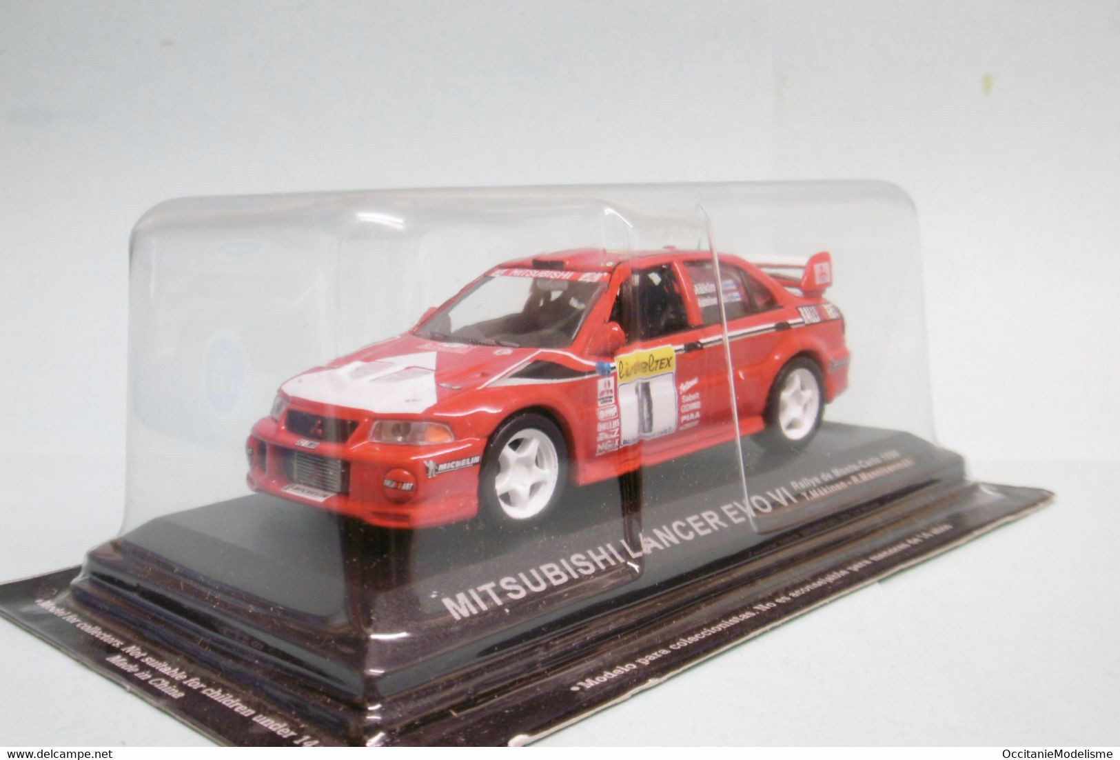 Altaya / Ixo - MITSUBISHI LANCER EVO VI Rallye Montecarlo 1999 T. Mäkinen - R. Mannisenmäki Neuf 1/43 - Rallye