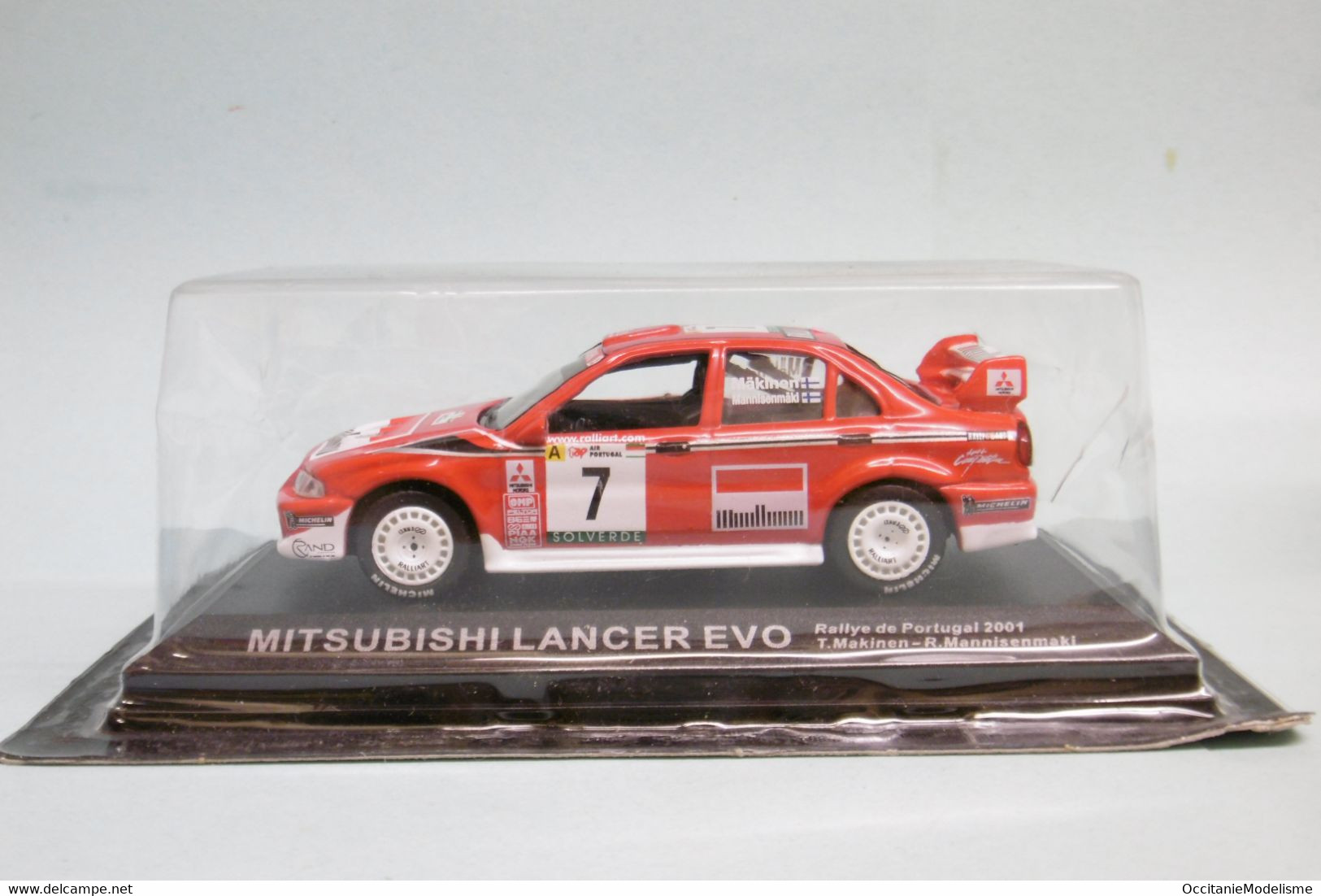 Altaya / Ixo - MITSUBISHI LANCER EVO Rallye Du Portugal 2001 T. Mäkinen - R. Mannisenmäki Neuf 1/43 - Rallye