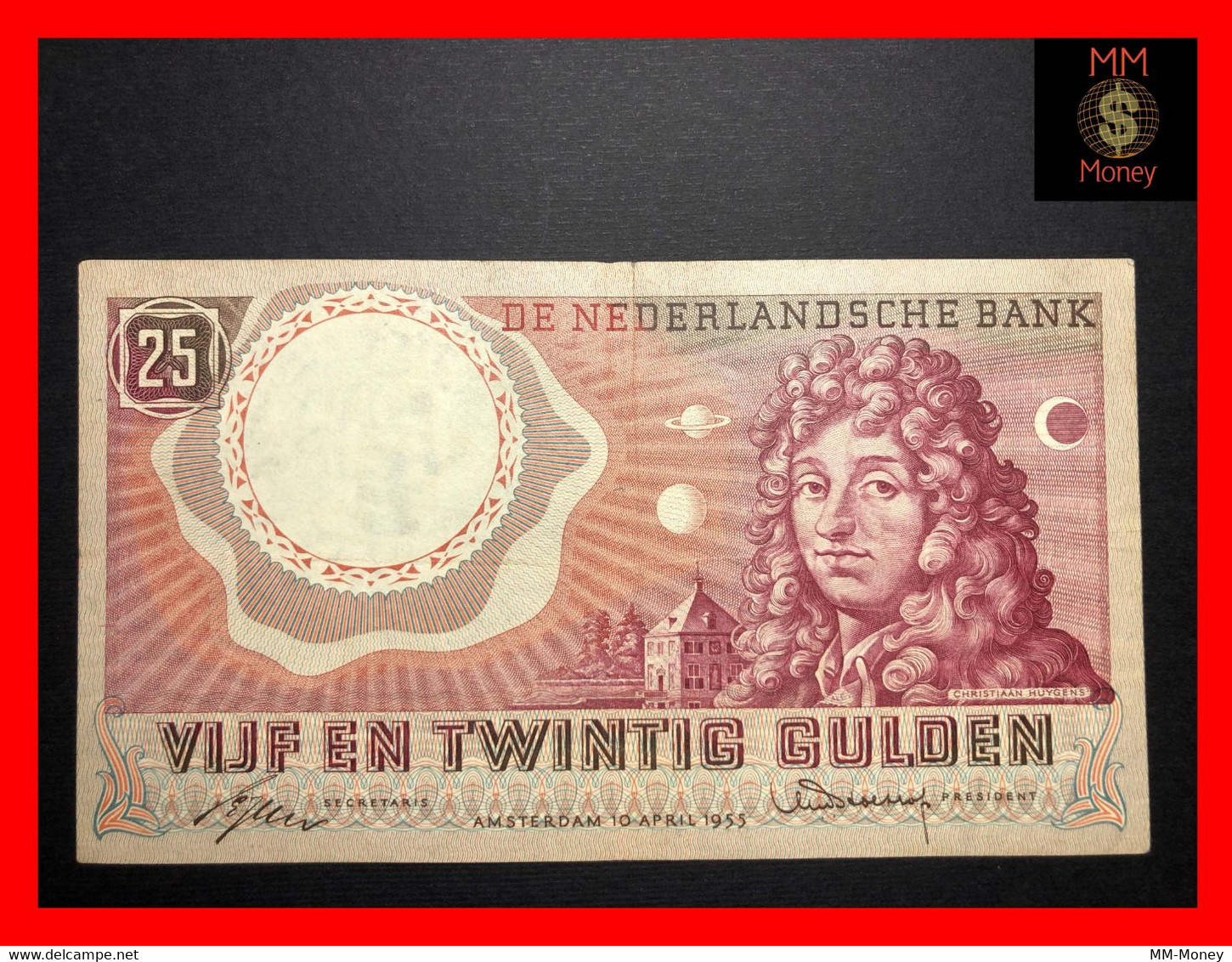 NETHERLANDS 25 Gulden  10.4.1955  P. 87     VF \ XF - 25 Gulden